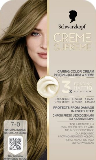 Picture of CREME SUPREME matu krāsa 7-0 dabiski blonds