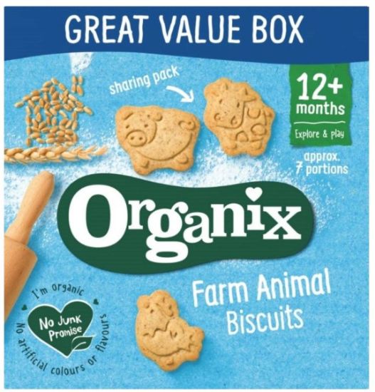 Picture of ORGANIX cepumi Farm Animal, no 12 mēnešiem, 100g