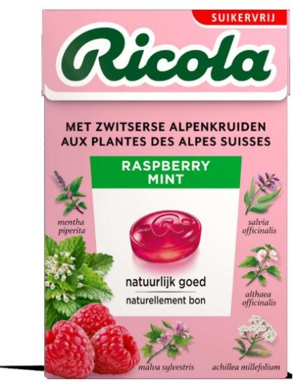 Picture of RICOLA ledenes Raspberry ar aveņu garšu, 50g