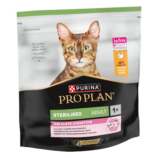 Picture of PRO PLAN STERILISED DELICATE sausā barība kaķiem bagātināta ar vistas gaļu 400g