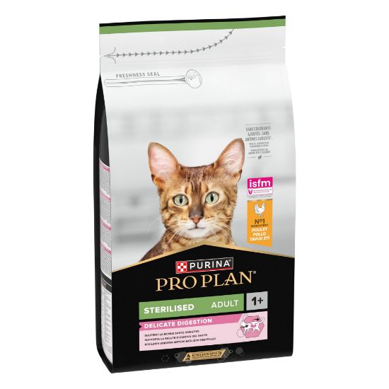 Picture of PRO PLAN STERILISED DELICATE sausā barība kaķiem bagātināta vistas gaļu 1,5kg
