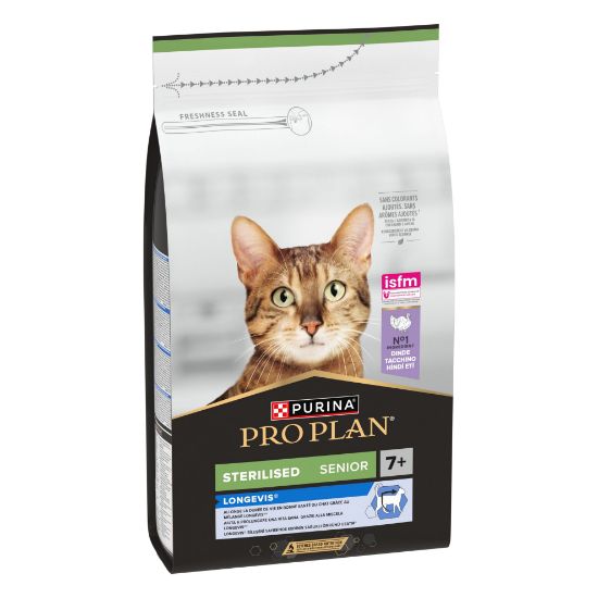 Picture of PRO PLAN STERILISED LONGEVIS sausā barība kaķiem bagātināta ar tītara gaļu 1,5kg