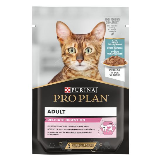 Picture of PRO PLAN DELICATE DIGESTION konservs kaķiem ar okeāna zivi mērcē 85g