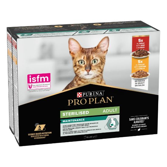 Picture of PRO PLAN STERIL konservs kaķiem (vista/liellops) 10*85g
