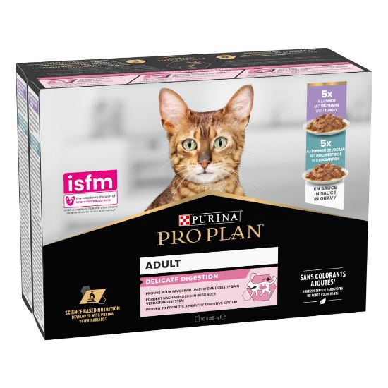 Picture of PRO PLAN DELICATE konservs kaķiem (tītars/okeāna zivs) 10*85g