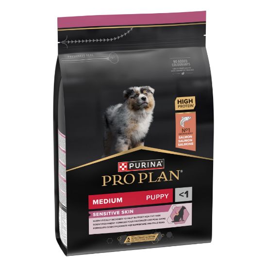 Picture of PRO PLAN MEDIUM SENSITIVE SKIN sausā barība kucēnam lasi 3kg