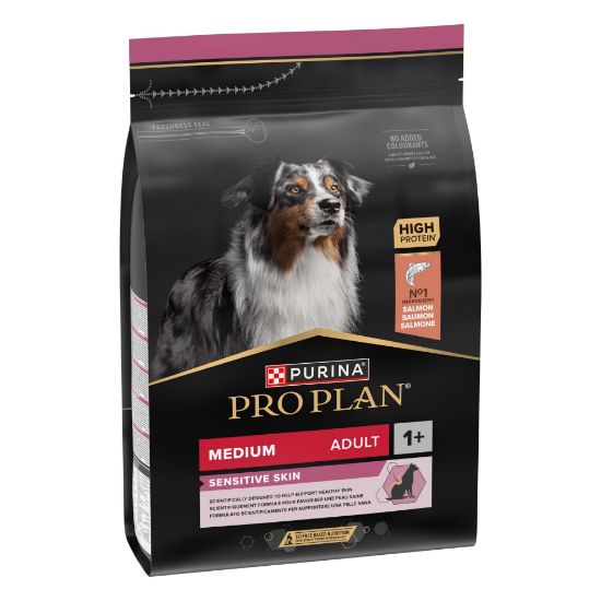 Picture of PRO PLAN MEDIUM SENSITIVE SKIN sausā barība sunim ar lasi 3kg