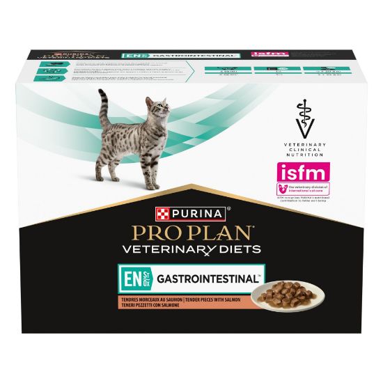 Picture of PRO PLAN VET konservs kaķiem EN Gastro (lasis) 10*85g