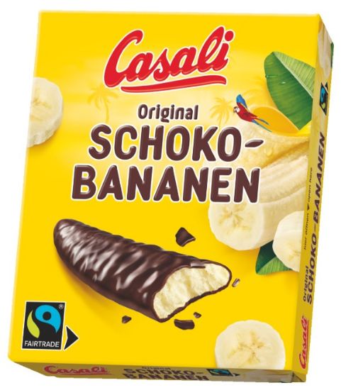 Picture of CASALI zefīri šokolādē ar banānu garšas pildījumu, 150g