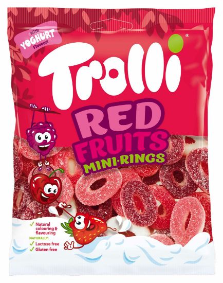Picture of TROLLI želejkonfektes Red fruits Mini-Rings, 100g