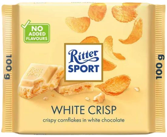 Picture of RITTER SPORT šokolāde baltā White Crisp, 100g