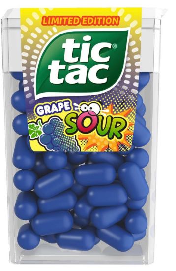 Picture of TIC TAC GRAPE SOUR dražejas ar skābo vīnogu garšu, 54g