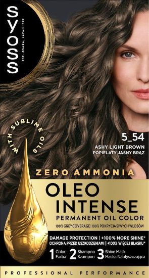 Picture of SYOSS Oleo Intense matu krāsa 5-54 Pelnu gaiši brūns