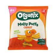 Attēls ORGANIX BIO kukurūzas nūjiņas ar burkāniem 20g, 6M