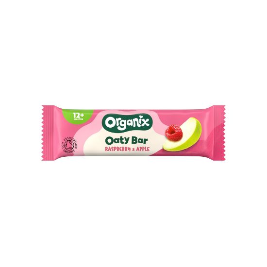 Picture of (IZPĀRDOŠANA) ORGANIX BIO batoniņš ar avenēm un āboliem, 23g, 12 mēn