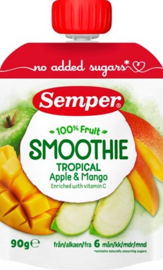 Picture of SEMPER smūtijs ar āboliem un mango, no 6 mēnešiem, 90g