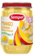 Attēls SEMPER biezenis ar mango un banāniem, no 5mēn, 190g (burka)