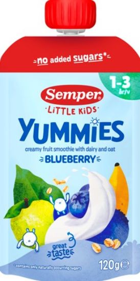Picture of SEMPER YUMMIES RTE smūtijs ar mellenēm, no 12mēn., 120g