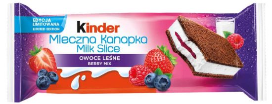 Picture of KINDER MILK SLICE BERRY MIX, 28g *(glab.t.+2-+6)