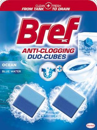Picture of BREF duo-cubes original bloki tualetes poda ūdens tvertnei, 2x50g