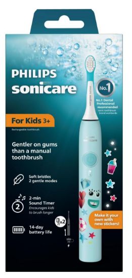 Picture of PHILIPS elektroniskā zobu birste Sonicare KIDS HX6500/23(zilzaļa)