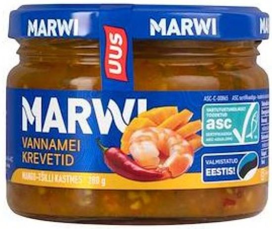 Picture of MARWI Vannamei garneles mango un čili eļļā, 280g