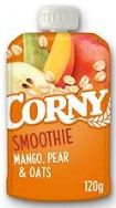 Attēls CORNY smūtijs ar mango, bumbieriem un auzām, 120g