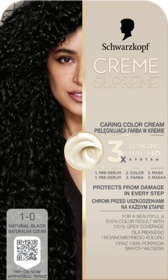 Picture of CREME SUPREME matu krāsa 1-0 dabiski melns