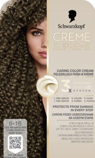 Picture of CREME SUPREME matu krāsa 6-16 vēsi pelnu blonds